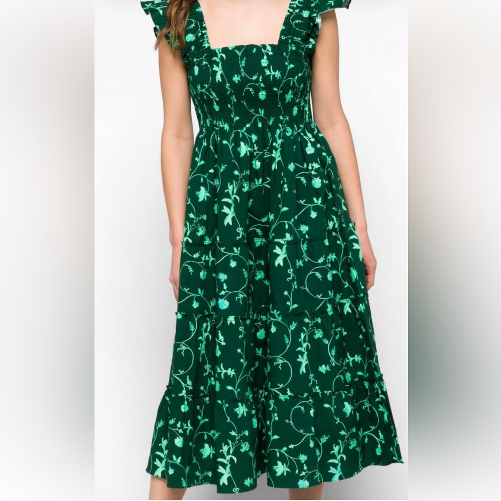 Hill House Green Botanical Ellie Dress